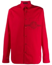 rotes Langarmhemd von Versace