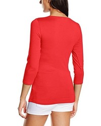 rotes Langarmshirt von Fransa