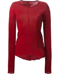 rotes Langarmshirt