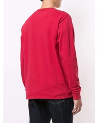 rotes Langarmshirt von A Bathing Ape