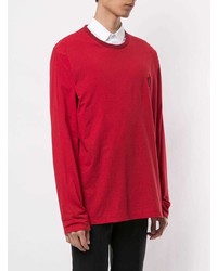 rotes Langarmshirt von Wooyoungmi