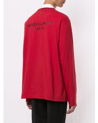 rotes Langarmshirt von Wooyoungmi