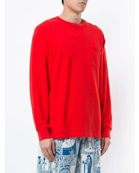 rotes Langarmshirt von Supreme