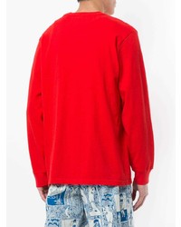 rotes Langarmshirt von Supreme