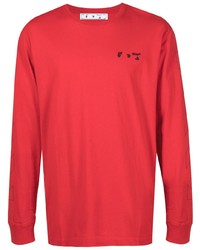 rotes Langarmshirt von Off-White