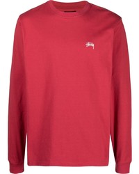 rotes Langarmshirt von Stussy