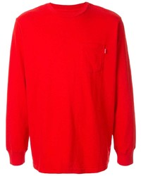 rotes Langarmshirt von Supreme