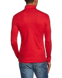 rotes Langarmshirt von Trigema