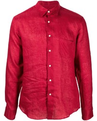 rotes Leinen Langarmhemd von PENINSULA SWIMWEA