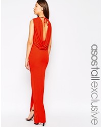 rotes Maxikleid von Asos