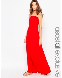 rotes Maxikleid von Asos