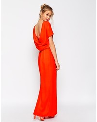 rotes Maxikleid von Asos