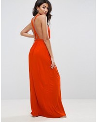 rotes Maxikleid von Asos