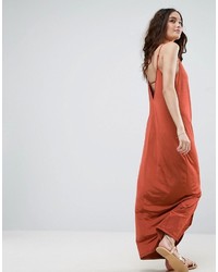 rotes Maxikleid von Asos