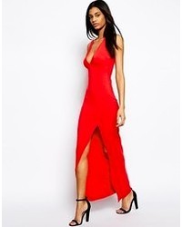 rotes Maxikleid von Asos