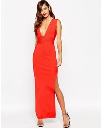 rotes Maxikleid von Asos