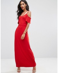 rotes Maxikleid von Asos