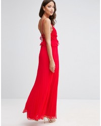 rotes Maxikleid