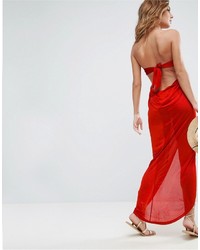 rotes Maxikleid von Asos