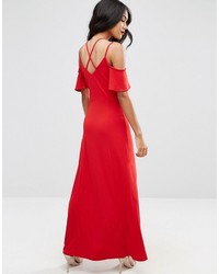 rotes Maxikleid von Asos