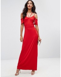 rotes Maxikleid von Asos