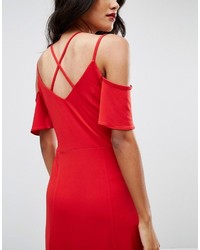 rotes Maxikleid von Asos