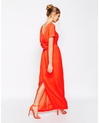 rotes Maxikleid von Asos