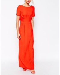 rotes Maxikleid von Asos