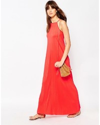 rotes Maxikleid von Asos