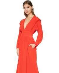 rotes Maxikleid von Cynthia Rowley