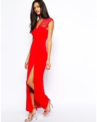 rotes Maxikleid von Elise Ryan