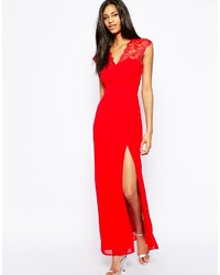 rotes Maxikleid von Elise Ryan