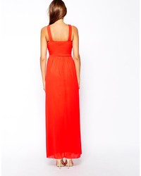 rotes Maxikleid von Little Mistress