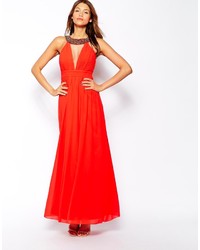 rotes Maxikleid von Little Mistress