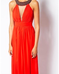 rotes Maxikleid von Little Mistress