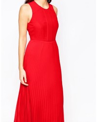 rotes Maxikleid