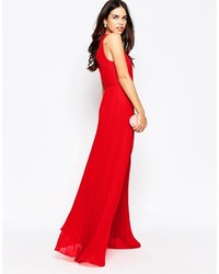 rotes Maxikleid