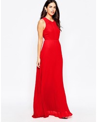 rotes Maxikleid