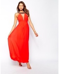 rotes Maxikleid von Little Mistress