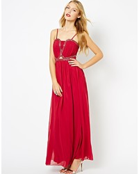 rotes Maxikleid von Little Mistress