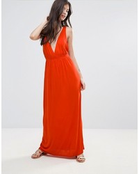 rotes Maxikleid von Asos