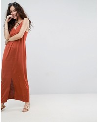 rotes Maxikleid von Asos