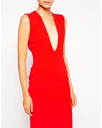 rotes Maxikleid