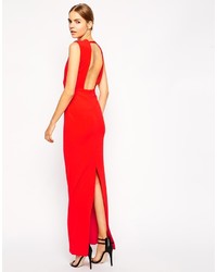 rotes Maxikleid