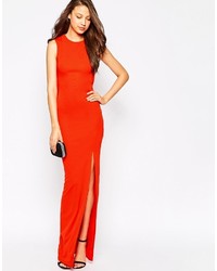 rotes Maxikleid von Asos