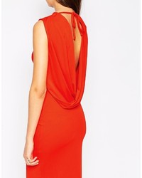 rotes Maxikleid von Asos