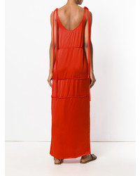 rotes Maxikleid von Ports 1961