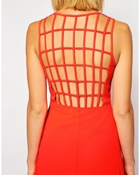 rotes Maxikleid