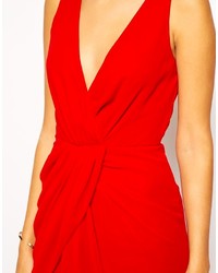 rotes Maxikleid