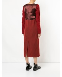 rotes Midikleid aus Satin von Junya Watanabe Comme Des Garçons Vintage